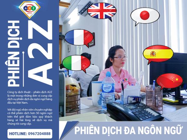 Phiên dịch đa ngôn ngữ - Phiên Dịch A2Z